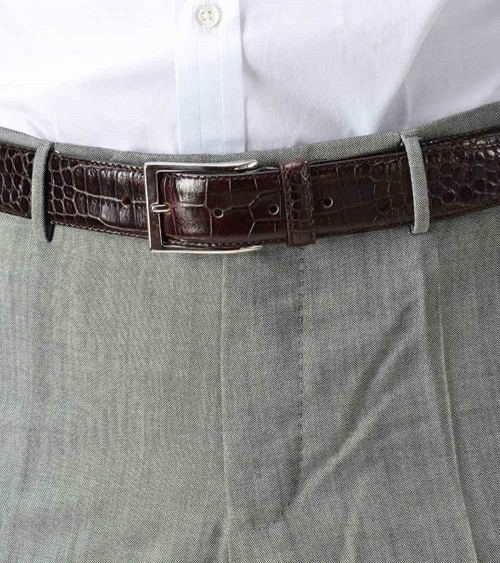 Les Copains Leather printed Belt