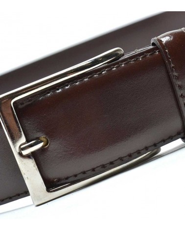 Cintura in pelle spazzolata