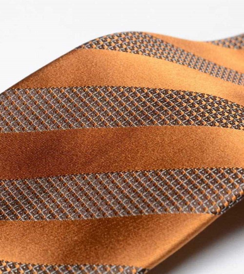 Cravatta a righe tridimensionali Ermenegildo Zegna