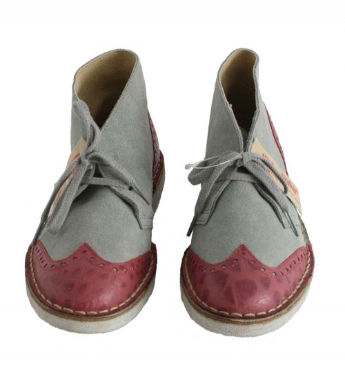 Chukka grigio con Applicazioni